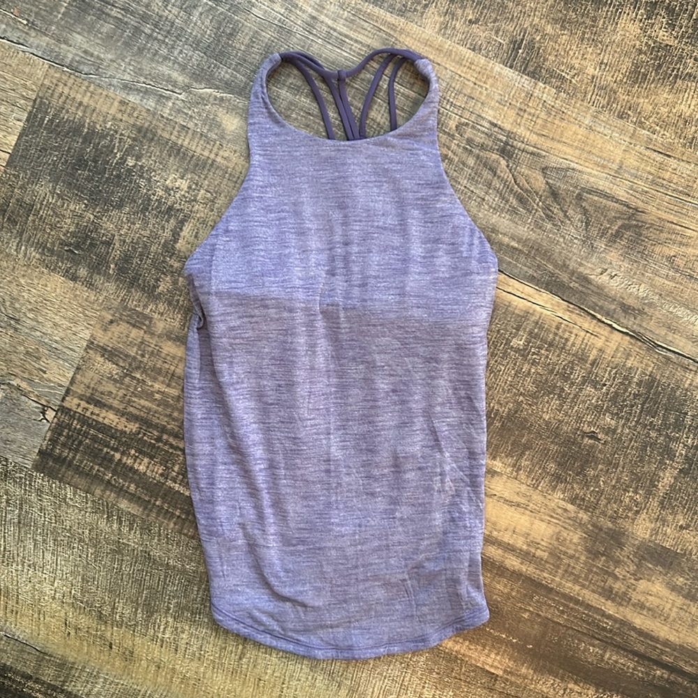 Lululemon Wild Tank Top 2-in-1 with Built-In Bra in Purple